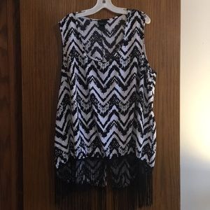 Black and White Tank